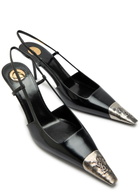 Saint Laurent Jeanne 75 Patent Leather Slingback Pumps