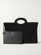 Valentino Garavani - Medium Leather-Trimmed Logo-Jacquard Canvas Tote Bag