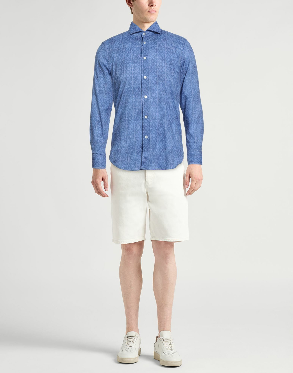 Fedeli Mens Shirt in Blue