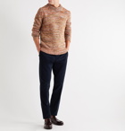 Altea - Mélange Knitted Sweater - Orange
