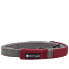Snow Peak Dog Lead in Grey/Red