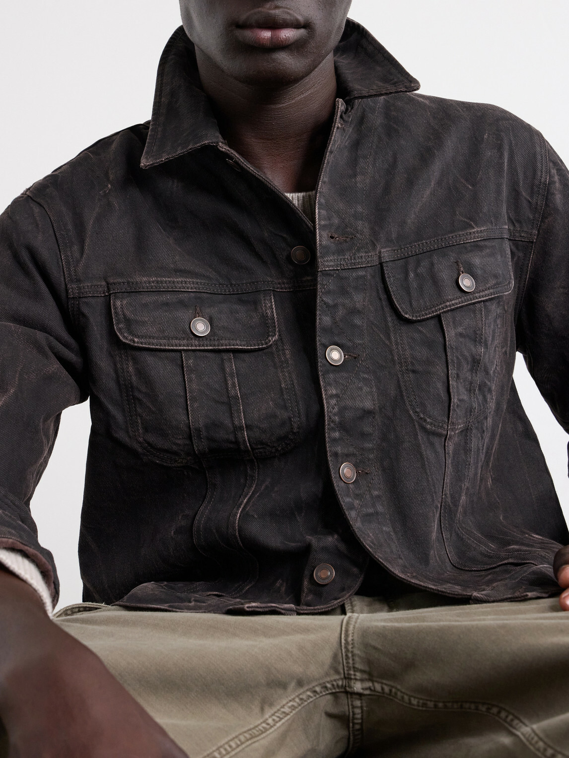 Jeanerica - Alex Brown Trucker Cotton-Blend Jacket - Brown
