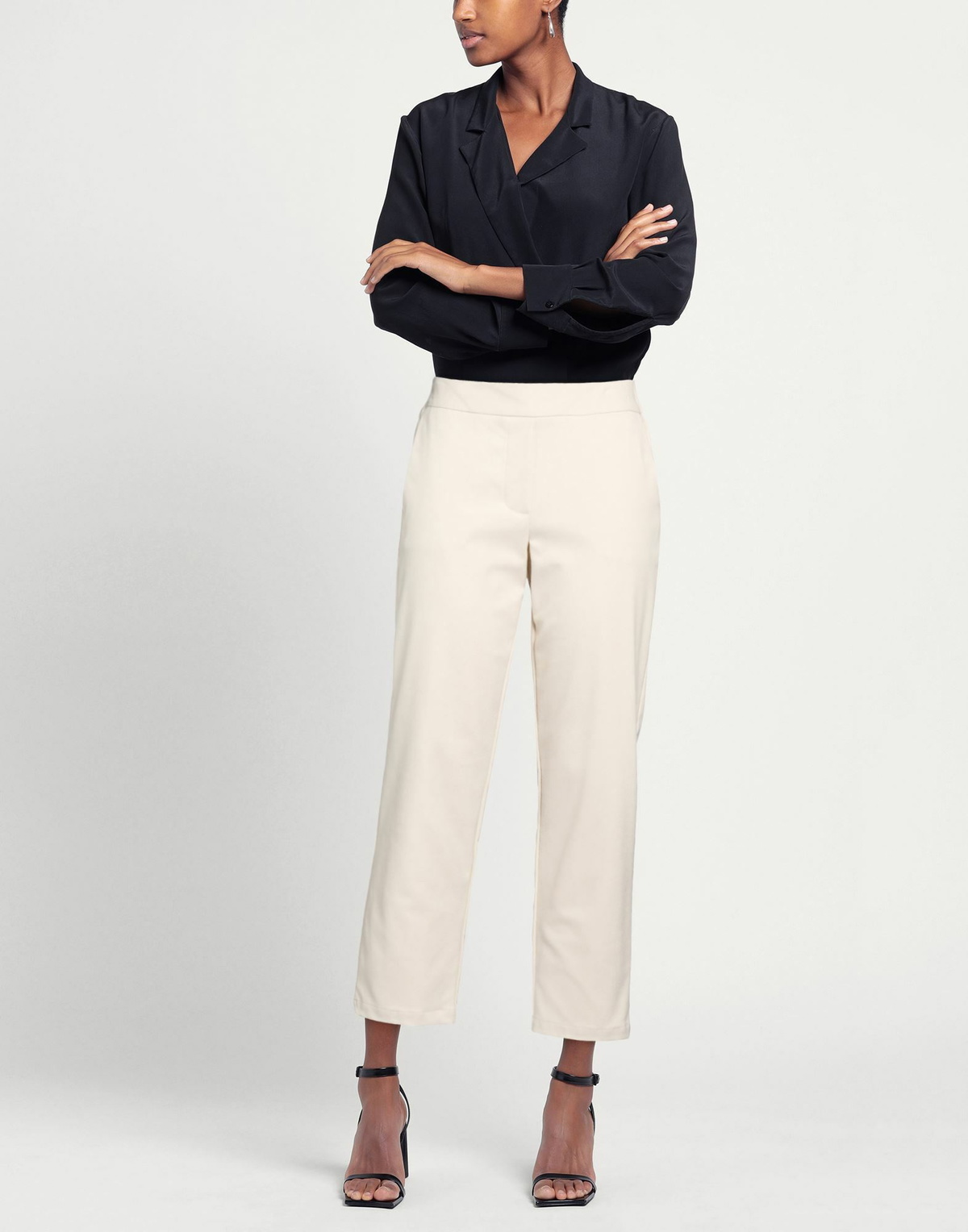 Alessia Santi Womens Pants Cream