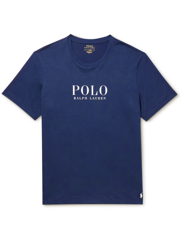 Photo: Polo Ralph Lauren - Logo-Print Cotton-Jersey Pyjama T-Shirt - Blue