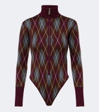 Perfect Moment Argyle wool bodysuit