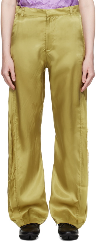 Photo: Edward Cuming Khaki Twisted Tailored Trousers