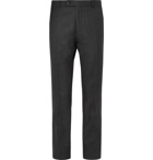 Mr P. - Grey Worsted Wool Trousers - Gray