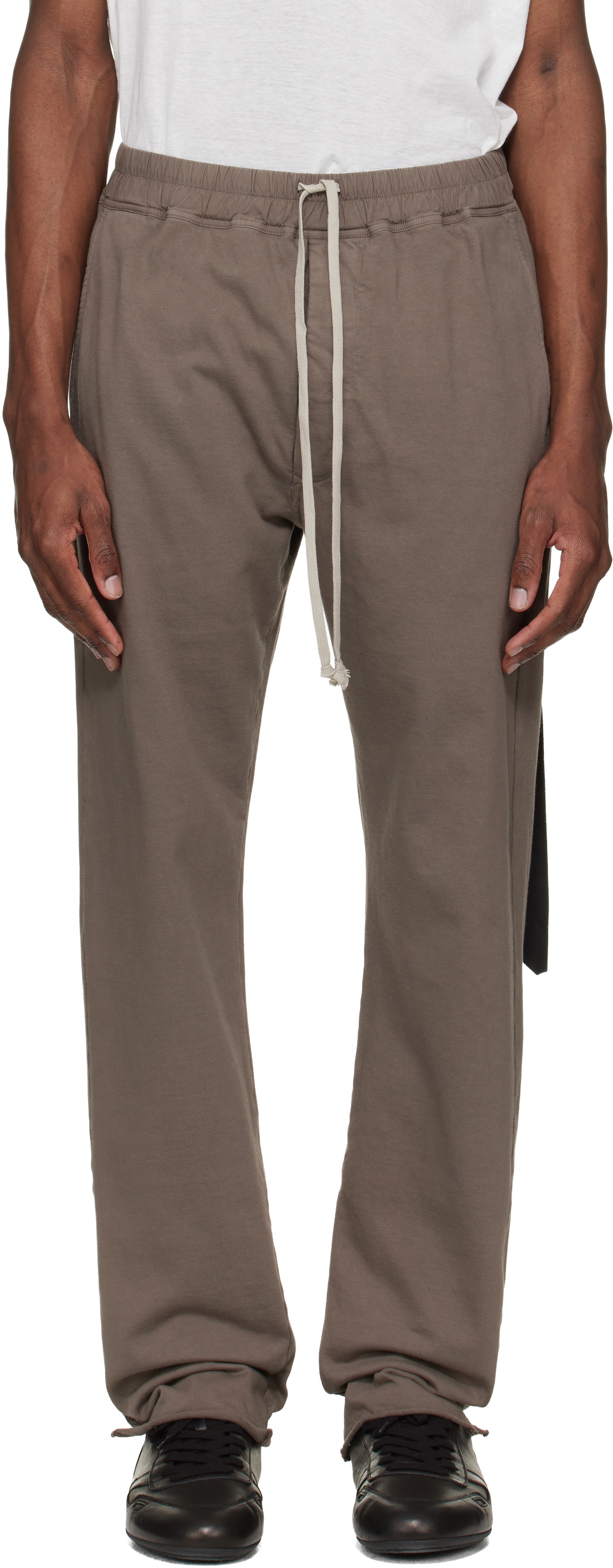 Rick Owens DRKSHDW Taupe Temple Berlin Drawstring Sweatpants