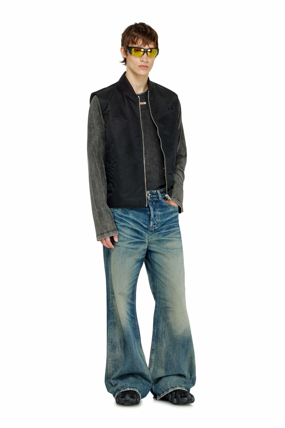 Diesel Relaxed Jeans Low Waist D-Rise - Jeans Mens in Blue