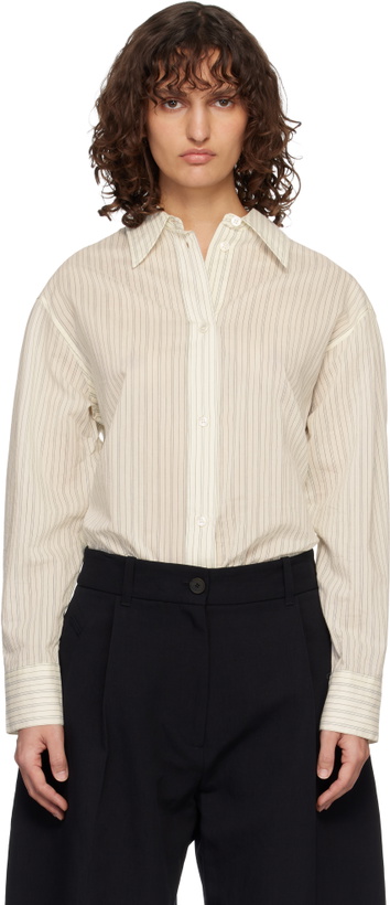Photo: Studio Nicholson Off-White Classic Oversized Sheer Shirt