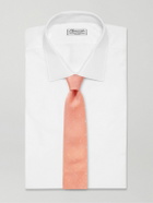 Paul Smith - 8cm Embroidered Silk and Linen-Blend Tie