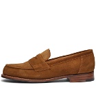 Grenson Men's Epsom Penny Loafer in Snuff Suede