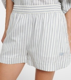 Stella McCartney Silk and wool striped shorts