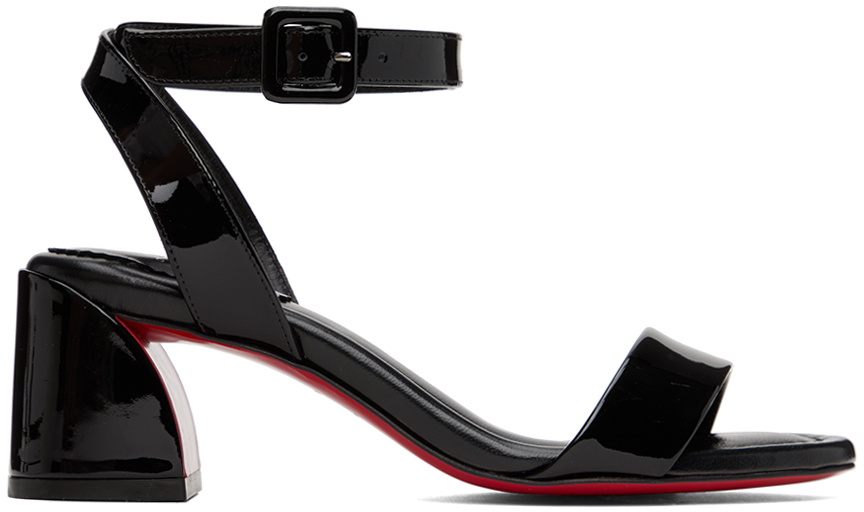 Christian Louboutin Black Loubi Queen 100 Heeled Sandals – BlackSkinny