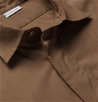 Caruso - Cutaway-Collar Cotton Shirt - Brown