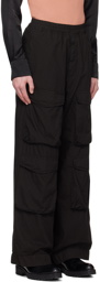 Dries Van Noten Black Loose-Fit Cargo Pants