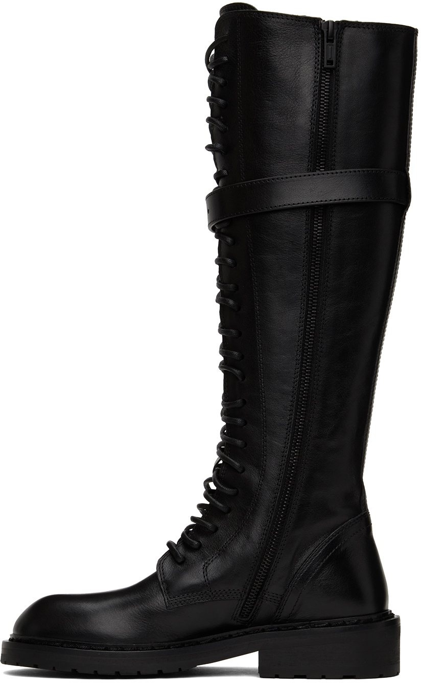 Ann Demeulemeester Black High Danny Boots Ann Demeulemeester