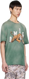 AMIRI Green Crewneck T-Shirt