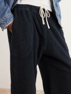 Les Tien - Straight-Leg Cotton-Fleece Sweatpants - Black