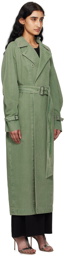 Max Mara Green Corfu Trench Coat