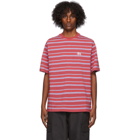 Stussy Red Heather Stripe T-Shirt