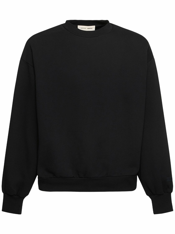 Photo: FEAR OF GOD ESSENTIALS Classic Fit Logo Crew Sweatshirt