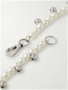 Simone Rocha - Bell Silver-Tone and Faux Pearl Necklace