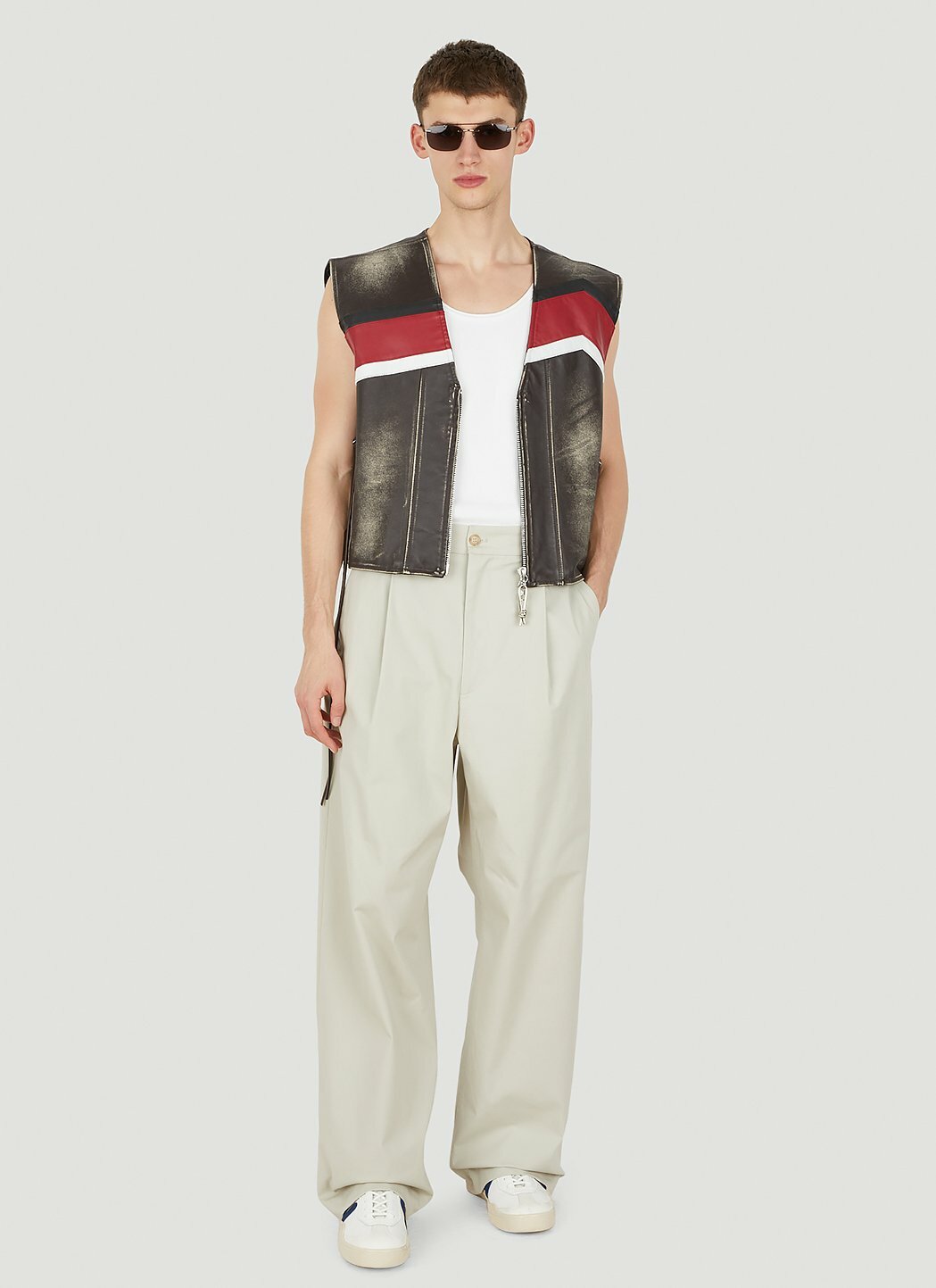 Eytys Harper Graphic Vintage Sleeveless Jacket