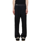 Casablanca Black Wool Sports Trousers