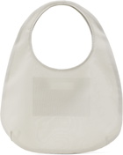 AMOMENTO Beige Sheer Tote