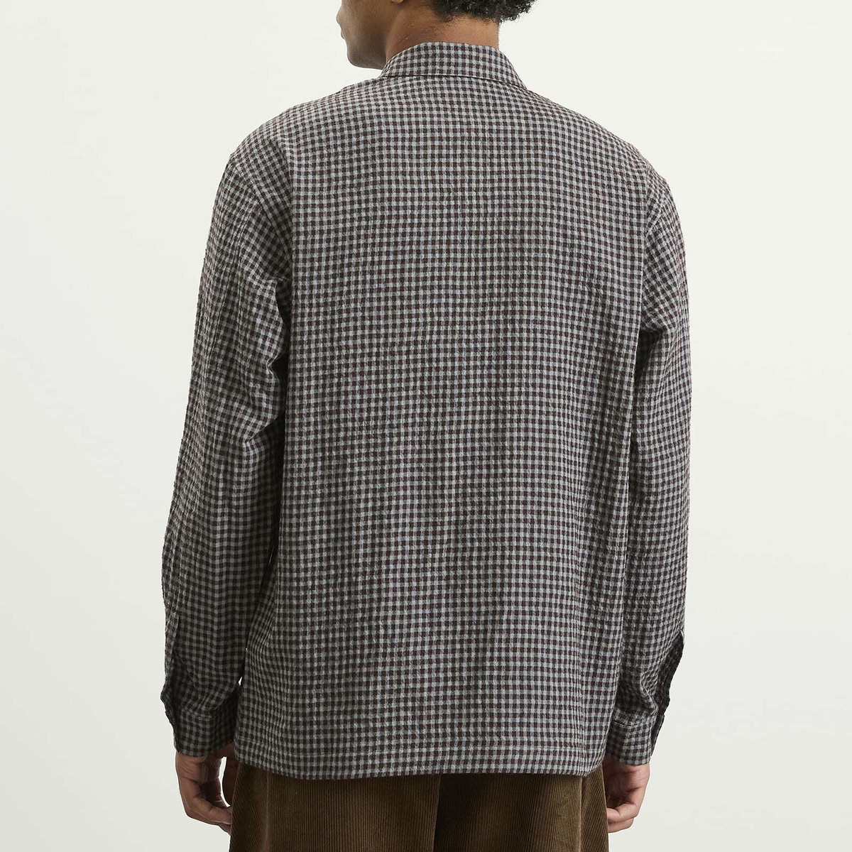 Sage Nation Men's Siesta Boxy Shirt in Mint Gingham Check
