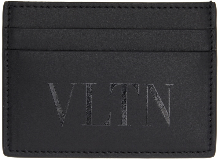 Photo: Valentino Garavani Black 'VLTN' Card Holder