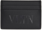 Valentino Garavani Black 'VLTN' Card Holder