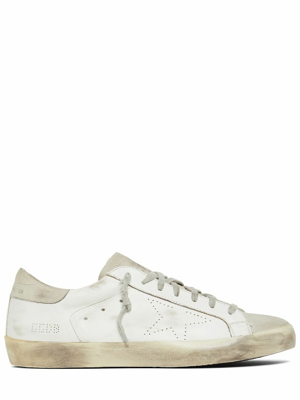 Photo: GOLDEN GOOSE - 20mm Super Star Leather Sneakers