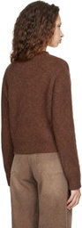 TONYWACK Brown Brushed Argyle Cardigan
