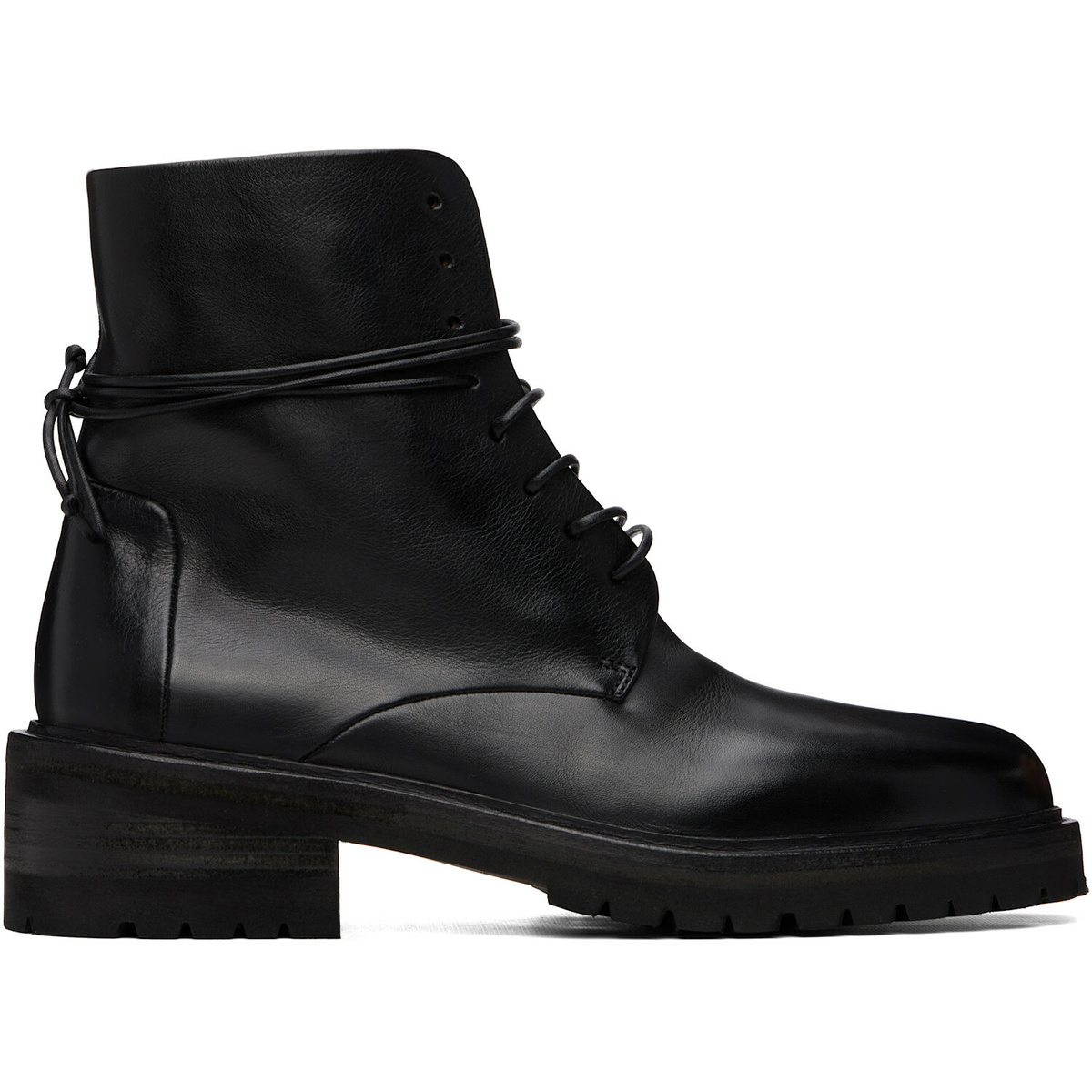 Marsèll Black Calzone Soft Pebbled Leather Boots