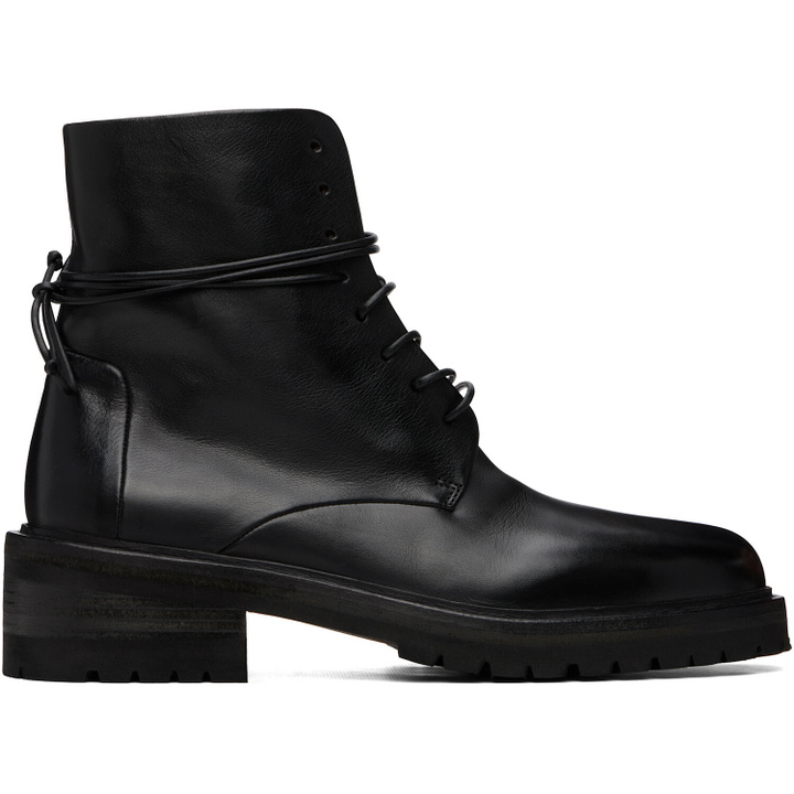 Photo: Marsèll Black Calzone Soft Pebbled Leather Boots
