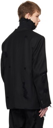 Doublet Black Destroyed Blazer