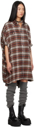 R13 Red Oversized Minidress