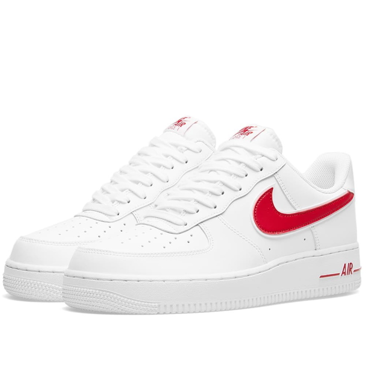 Photo: Nike Air Force 1 '07 White & Red