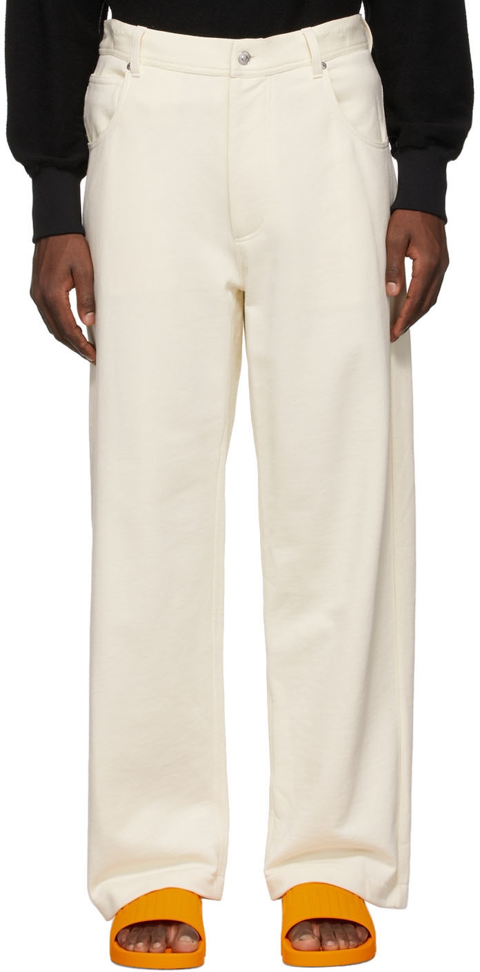 Photo: MSGM Off-White Fleece Lounge Pants