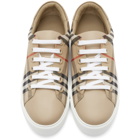 Burberry Beige Vintage Check Albridge Sneakers