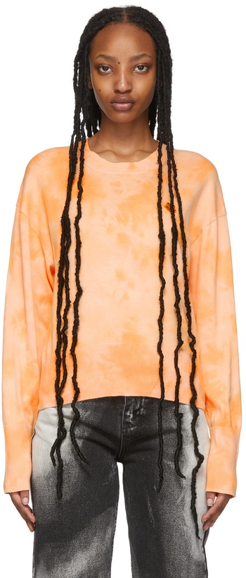 Photo: Kenzo Orange Tie-Dye Tiger Crest Sweater