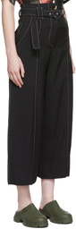 GANNI Black Contrast Trousers