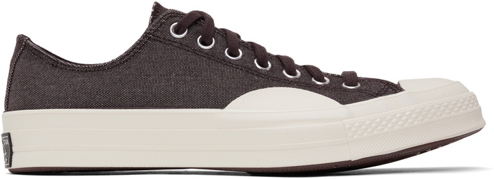 Photo: Converse Burgundy Chuck 70 Tough Textures Low Top Sneakers