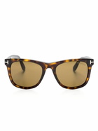 TOM FORD Eyewear Brown Kevyn Square-Frame Sunglasses