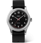 Merci - LMM-01 Originals Hand-Wound 37.5mm Stainless Steel and NATO Webbing Watch - Black