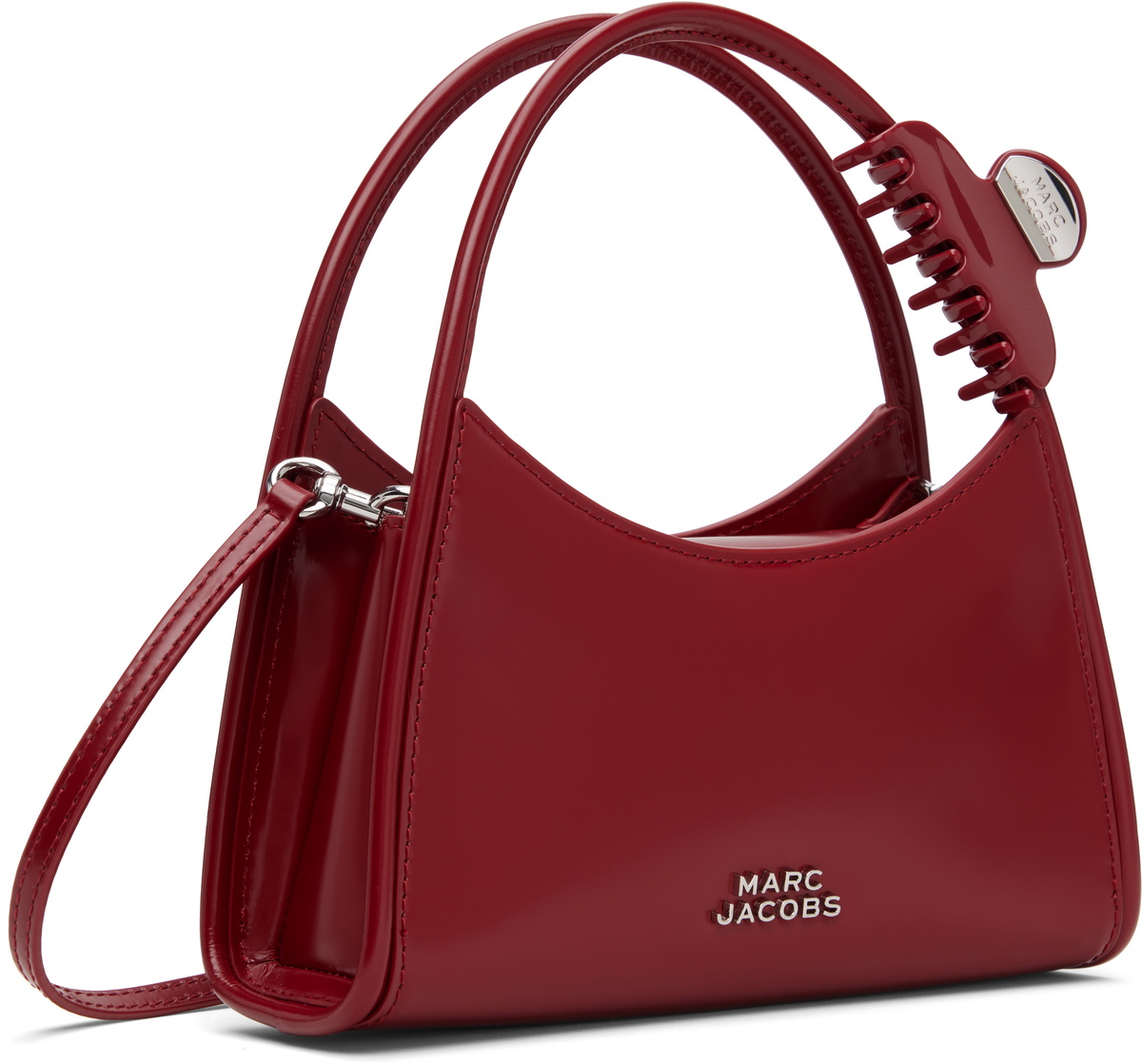 Marc Jacobs Red 'The Glam Claw Clip' Crossbody Bag