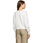 Chloe Off-White Cashmere V-Neck Sweater