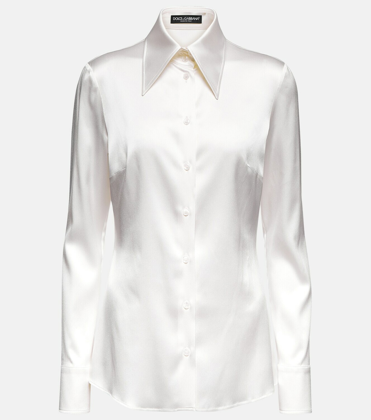 【送料&関税込】Dolce & Gabbana Cotton And Silk Blend Sh Dolce & Gabbana - Printed silk shirt blue - The Corner
